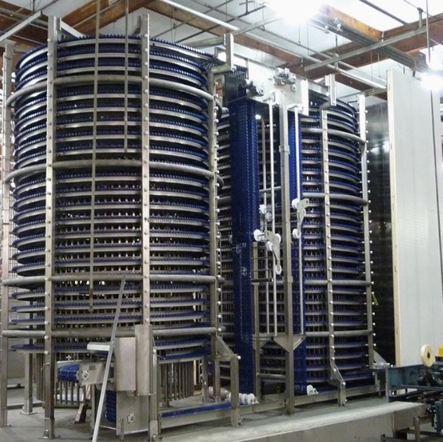 Industrial IQF Spiral Freezer for Food Processing